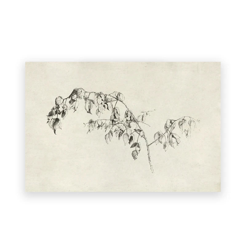 Summer Landscape Vintage Oil Painting Canvas Poster Spring Neutral Gallery Wall Art Print Retro Green Tone Farmhouse Wall Decor