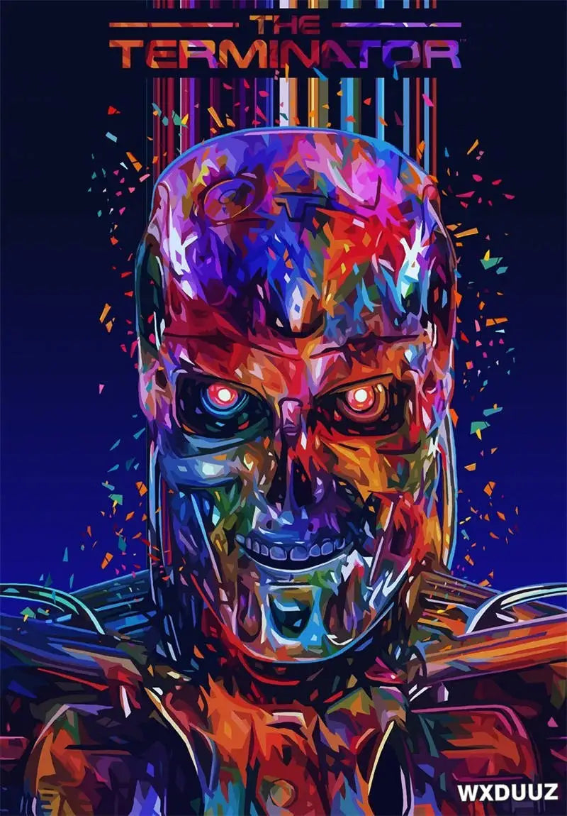 80s Movie TV The Terminator Home Decor Nursery Kids Room Poster Wall Art Bar Cafe Interior Art Decor Posters Canvas Painting