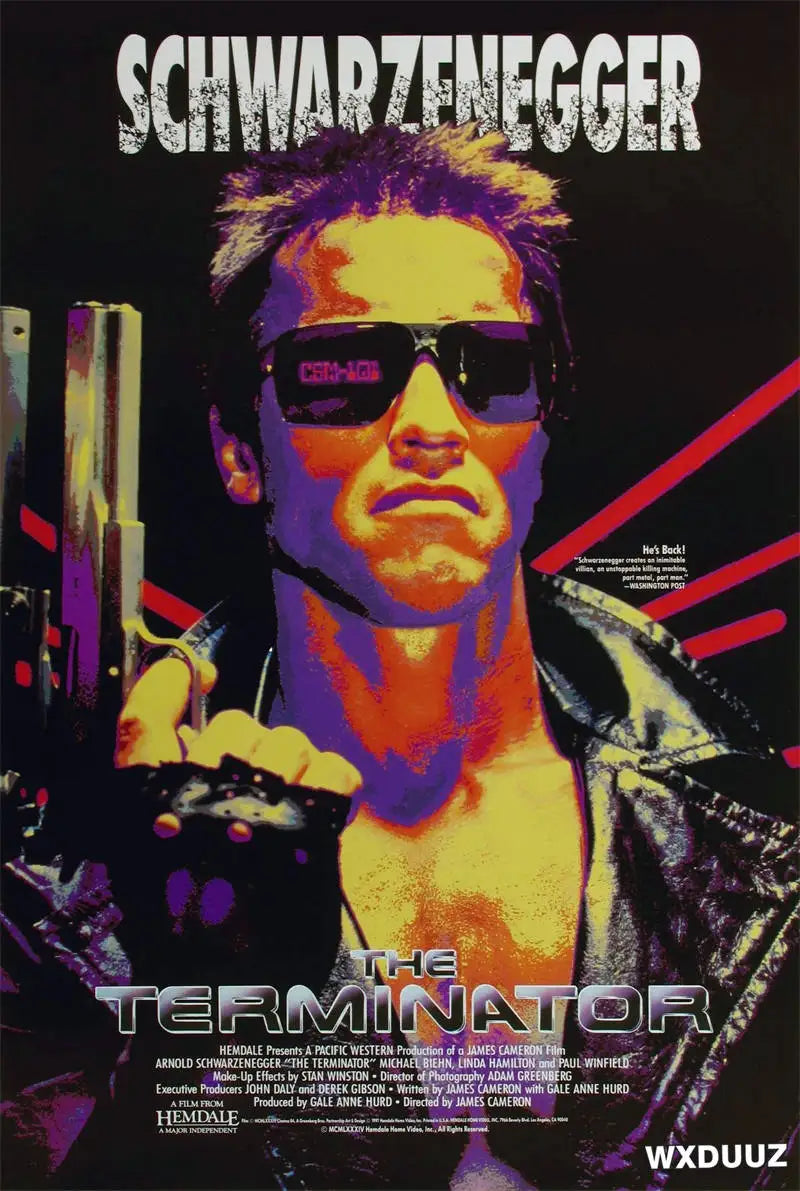 80s Movie TV The Terminator Home Decor Nursery Kids Room Poster Wall Art Bar Cafe Interior Art Decor Posters Canvas Painting