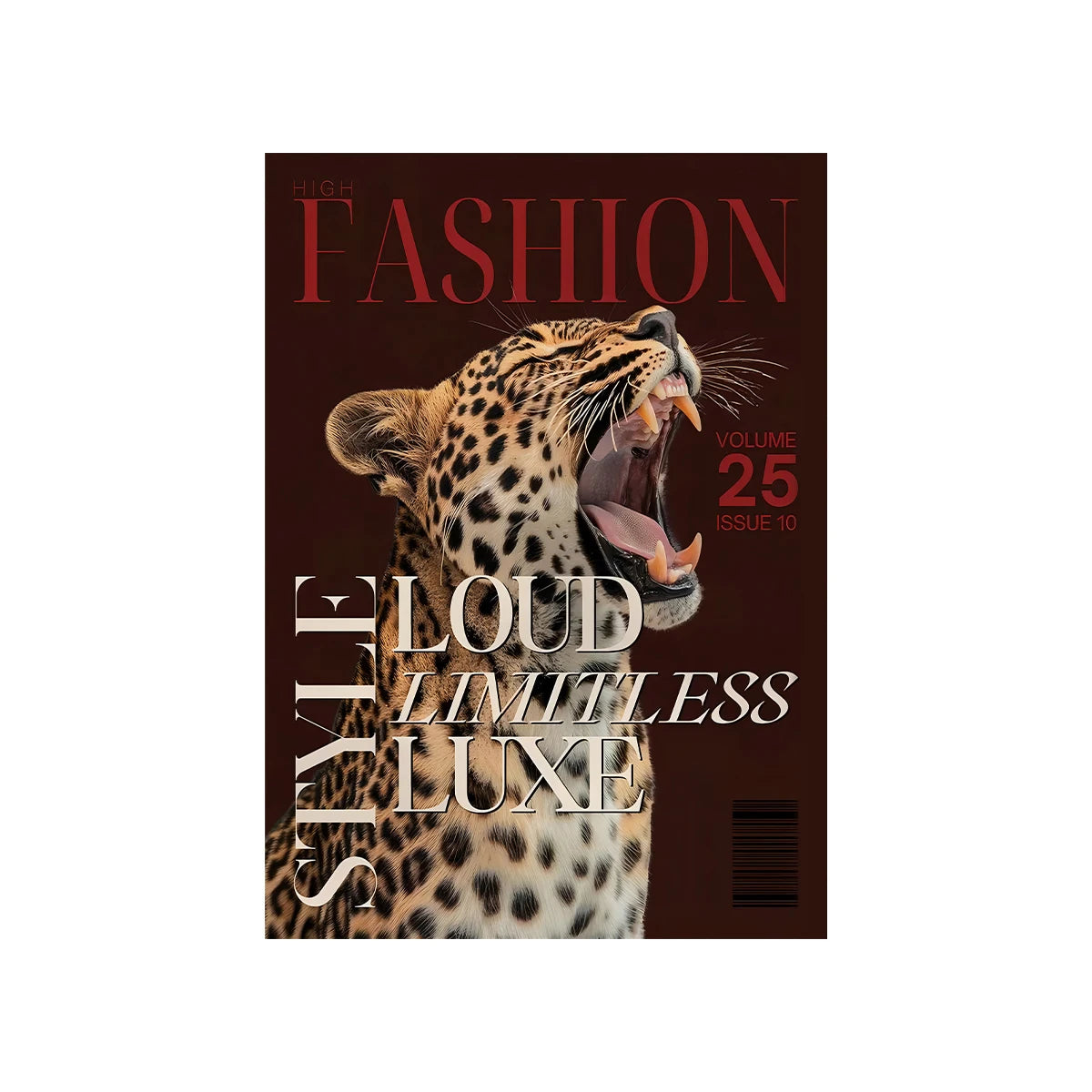 1/3/6pcs Retro Leopard Cheetah Canvas Prints Poster Y2k Funky Chic Art Prints Bedroom Apartment Wall Art Home Decor Art Poster