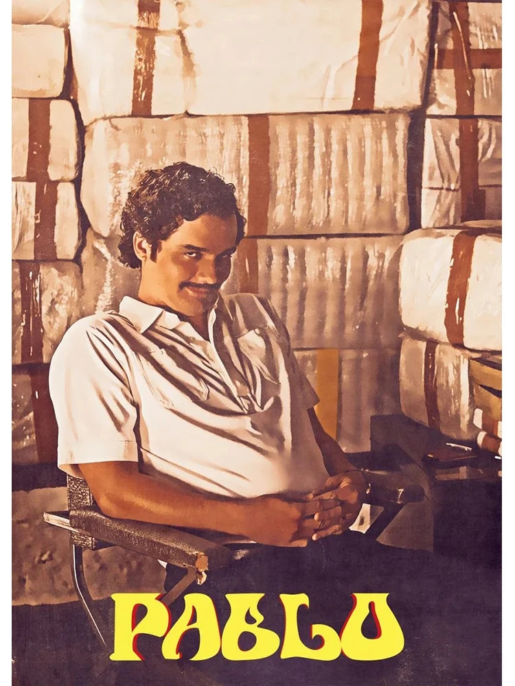 Lord Pablo Escobar Narcos Mugshot Poster Canvas Painting Colombian Drug Gangster Wall Art For Living Room Home Decoration