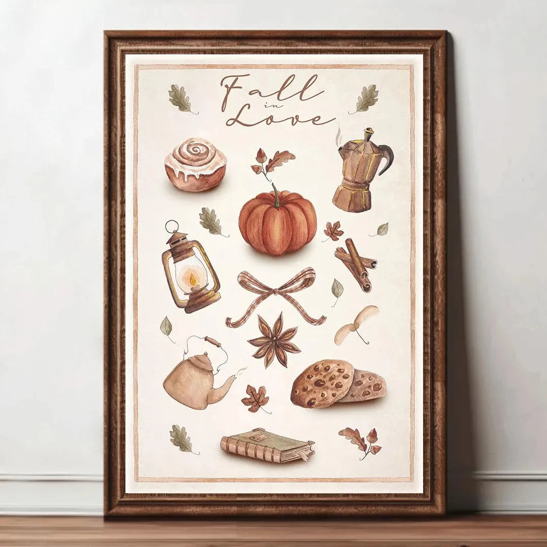 1pc Pumpkin Spice poster, Autumn poster, autumn decoration, Pumpkin, Autumn, Farm Fresh Pumpkins, autumn decoration poster,