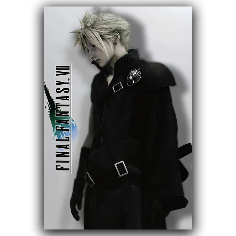 F-Final Fantasy Poster T-Tafa Cloud Sephiroth Game Anime Poster Canvas Wall Painting Home Living Room Game Room Garage Wall Art
