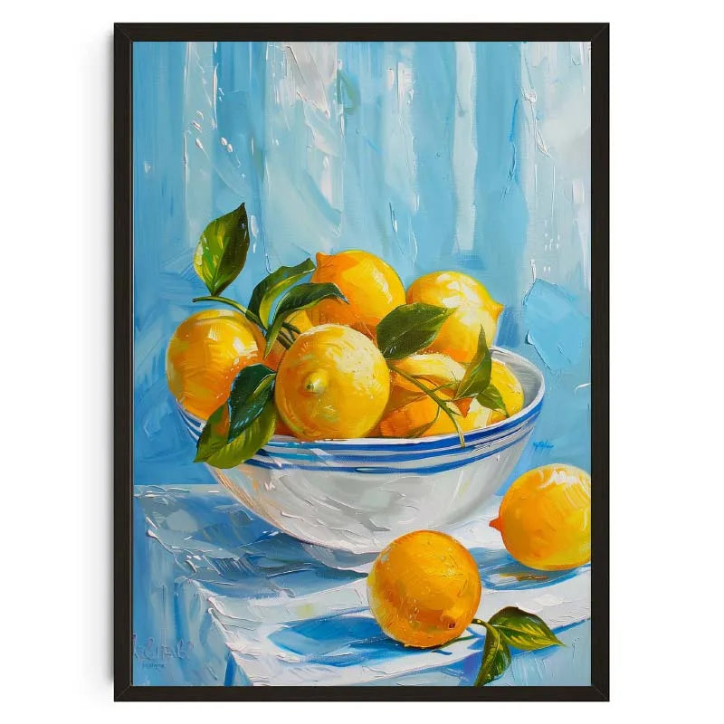 Vintage Dining Fruit Orange Avocado Tomato Coffee Posters and Prints Canvas Painting Wall Art Picture for Food Kitchen Decor