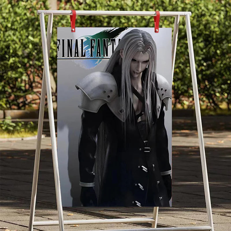 F-Final Fantasy Poster T-Tafa Cloud Sephiroth Game Anime Poster Canvas Wall Painting Home Living Room Game Room Garage Wall Art