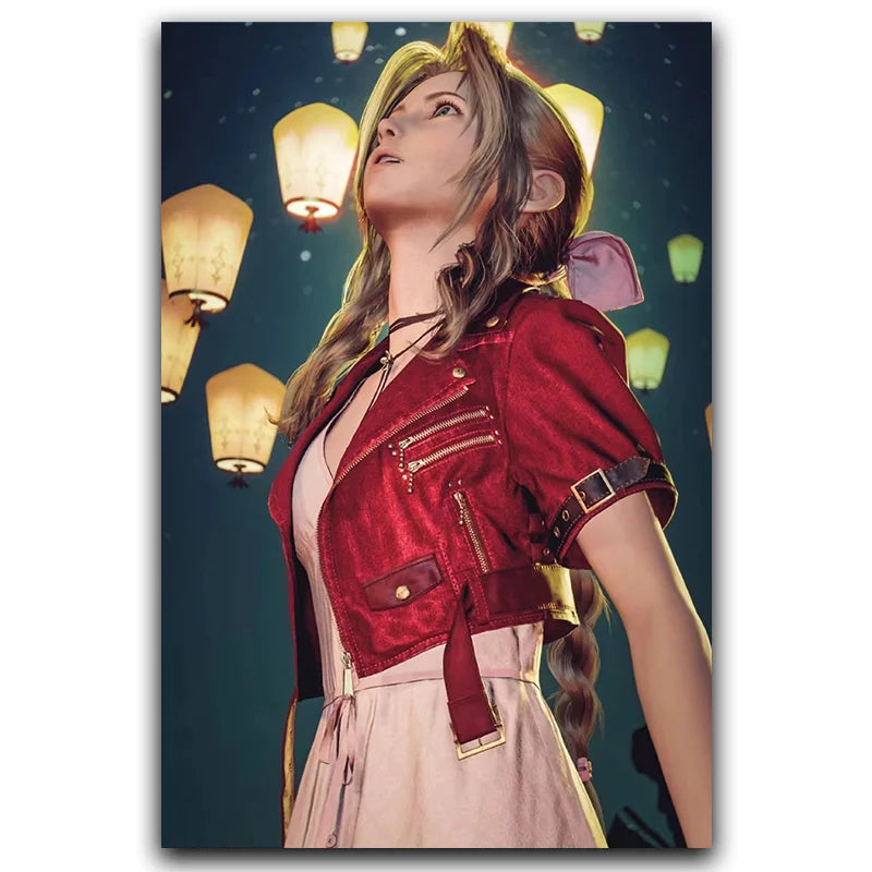 F-Final Fantasy Poster T-Tafa Cloud Sephiroth Game Anime Poster Canvas Wall Painting Home Living Room Game Room Garage Wall Art