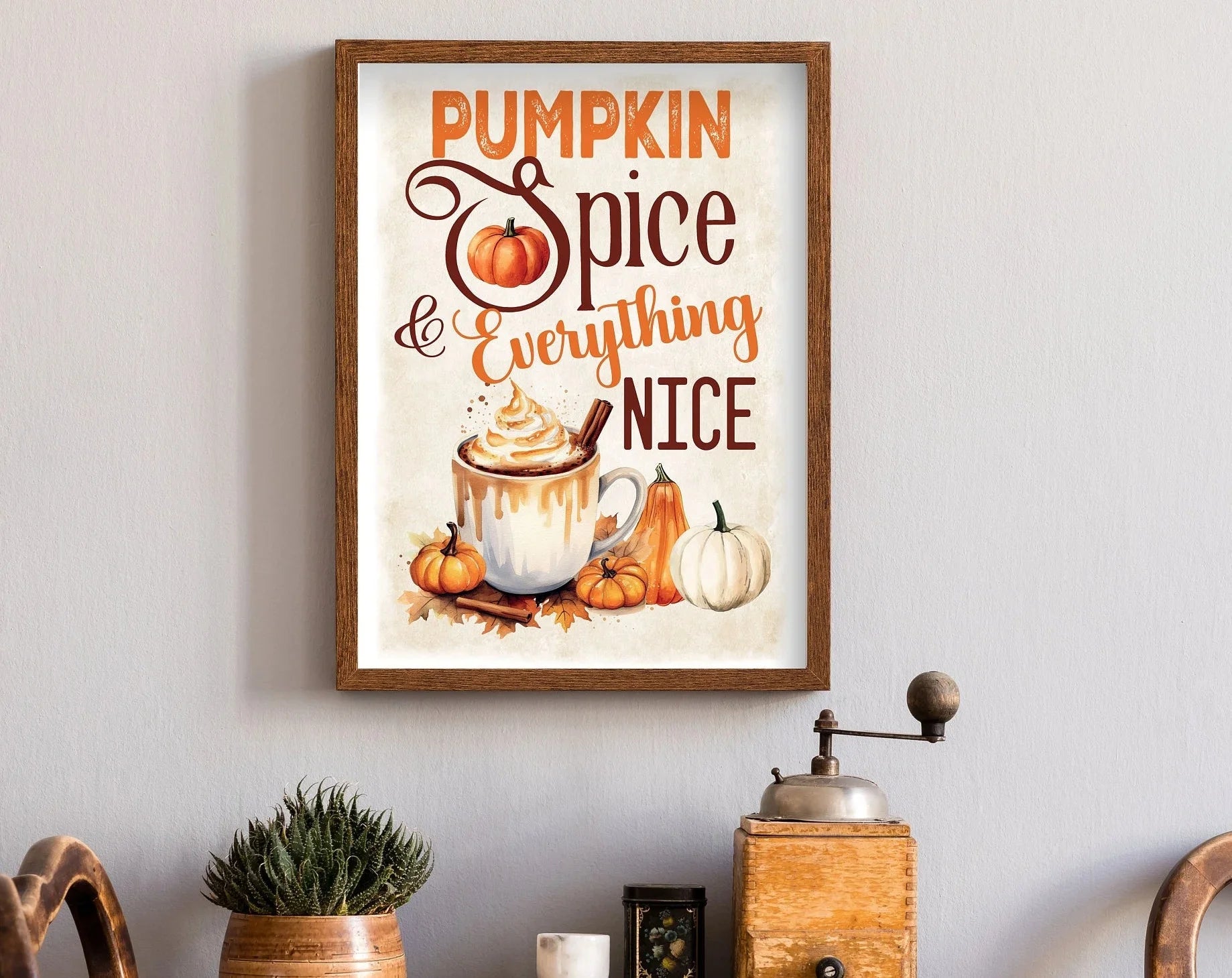 1pc Pumpkin Spice poster, Autumn poster, autumn decoration, Pumpkin, Autumn, Farm Fresh Pumpkins, autumn decoration poster,