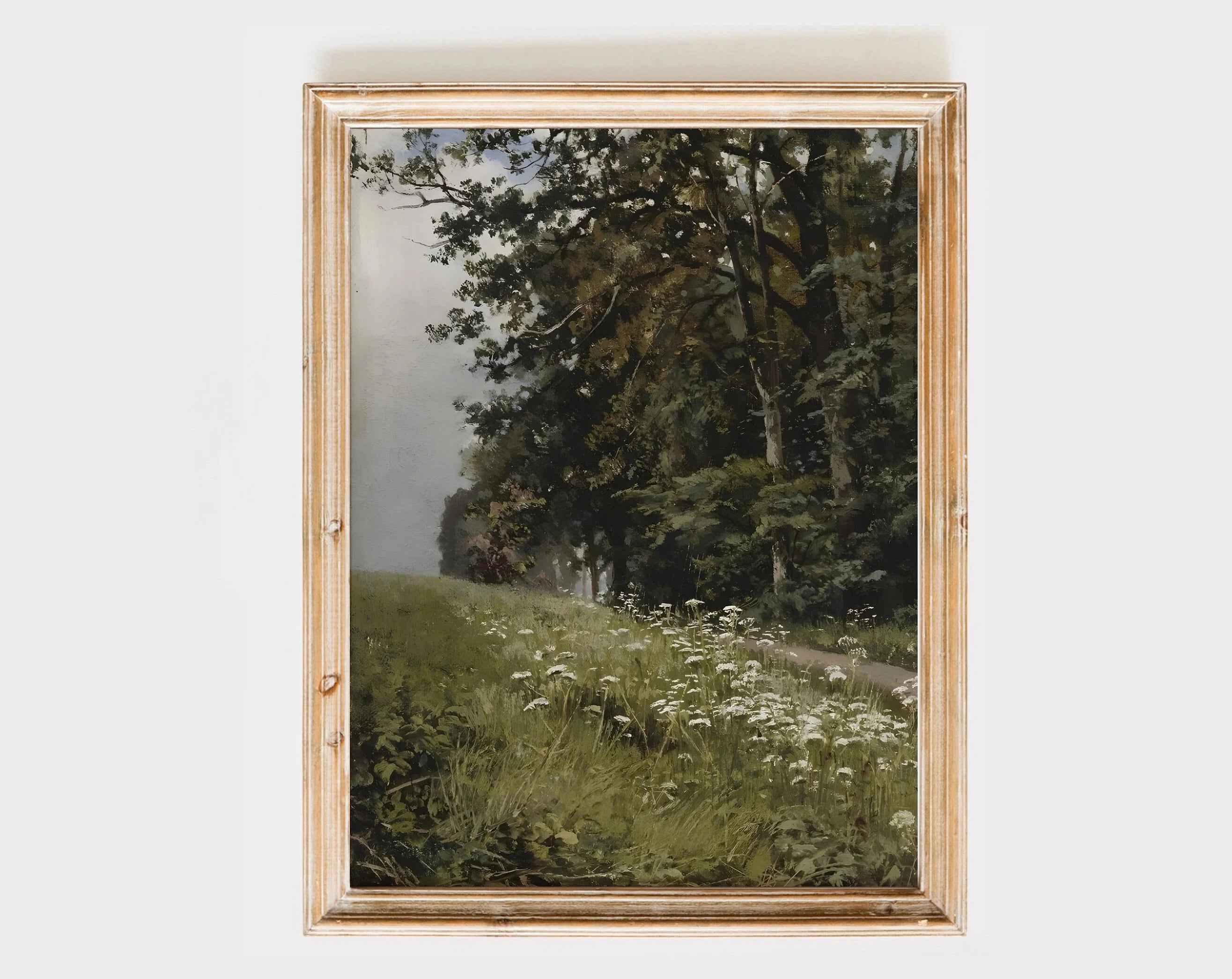 Vintage Countryside Wall Art Print Retro Rustic Spring Natural Views Canvas Painting Landscape Poster Picture Home Decor