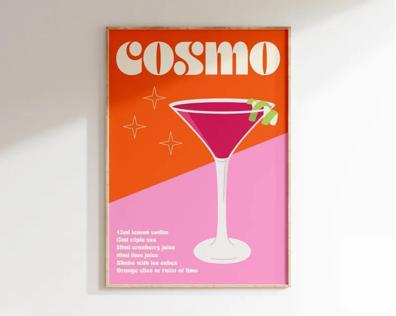 Sangria Drink Negroni Canvas Painting Club Bar Shop Home Decoration Cartoon Fruit Juice Mojito Aperol Spritz Posters and Prints