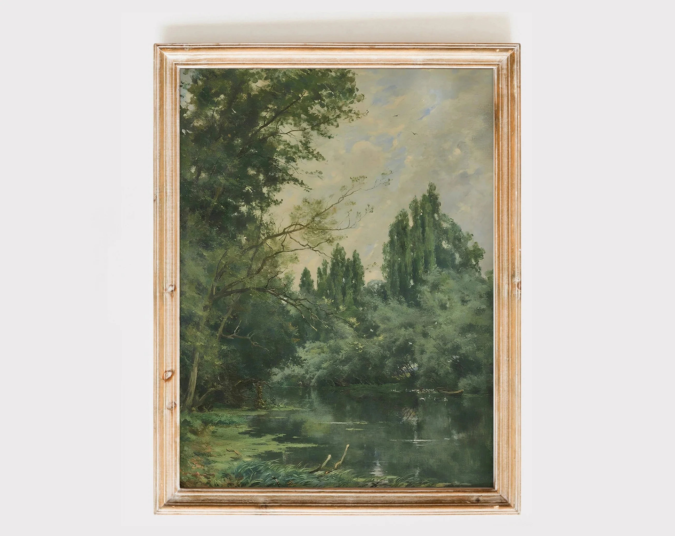 Vintage Countryside Wall Art Print Retro Rustic Spring Natural Views Canvas Painting Landscape Poster Picture Home Decor