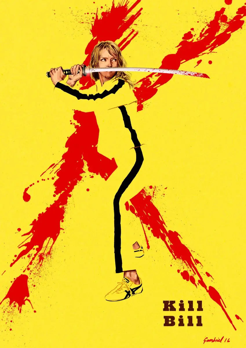 Classic Hot Movie Kill Bill Poster Film Canvas Painting Modern Wall Art Prints Bedroom Study Studio Living Room Home Decoration