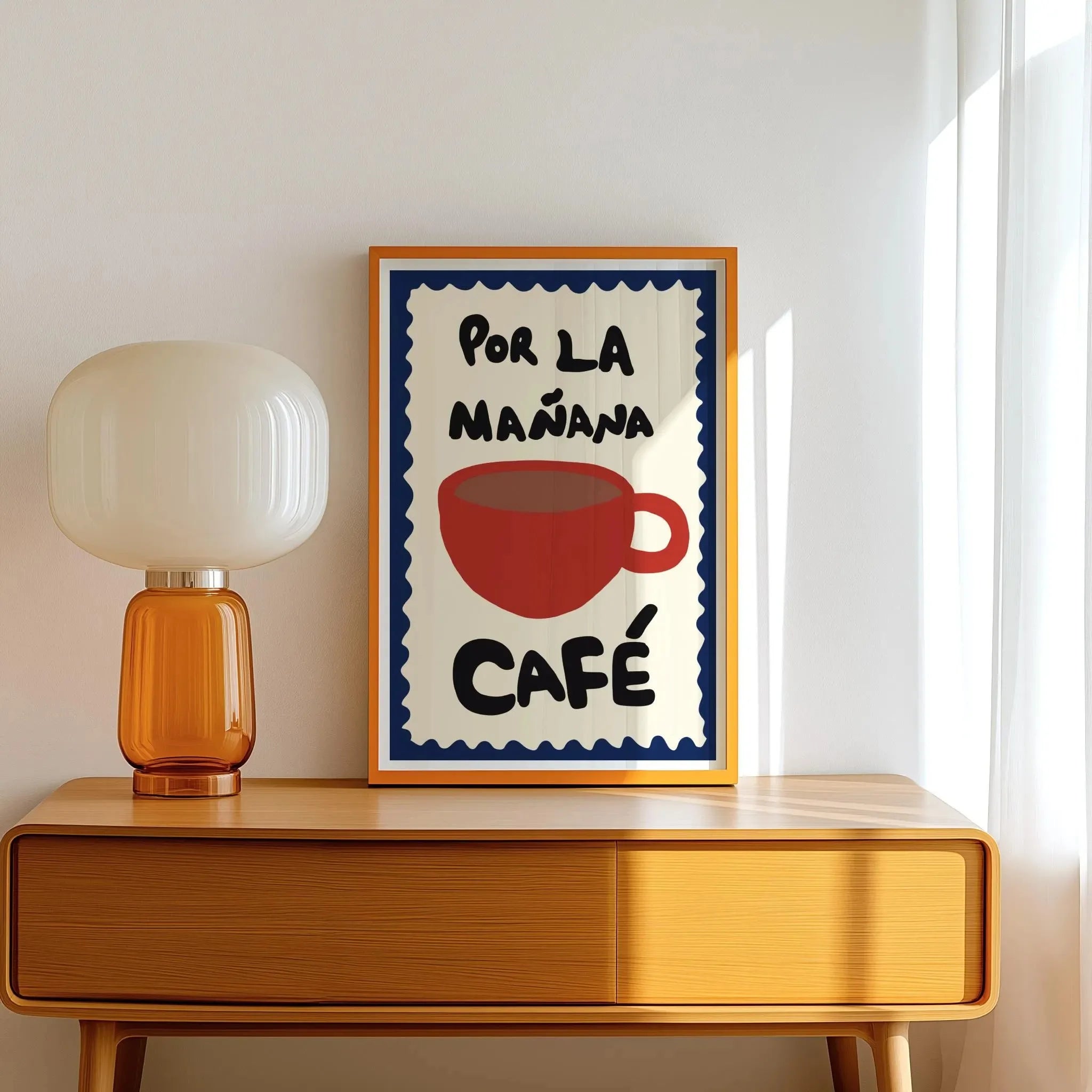 But First Cafecito Quotation Canvas Print Minimalist Matcha Club Spanish Wall Art Poster for Modern Living Room Cafe Home Decor