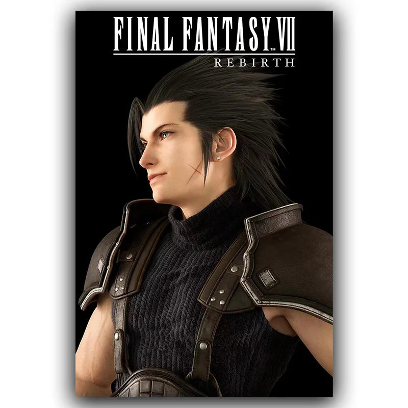 F-Final Fantasy Poster T-Tafa Cloud Sephiroth Game Anime Poster Canvas Wall Painting Home Living Room Game Room Garage Wall Art