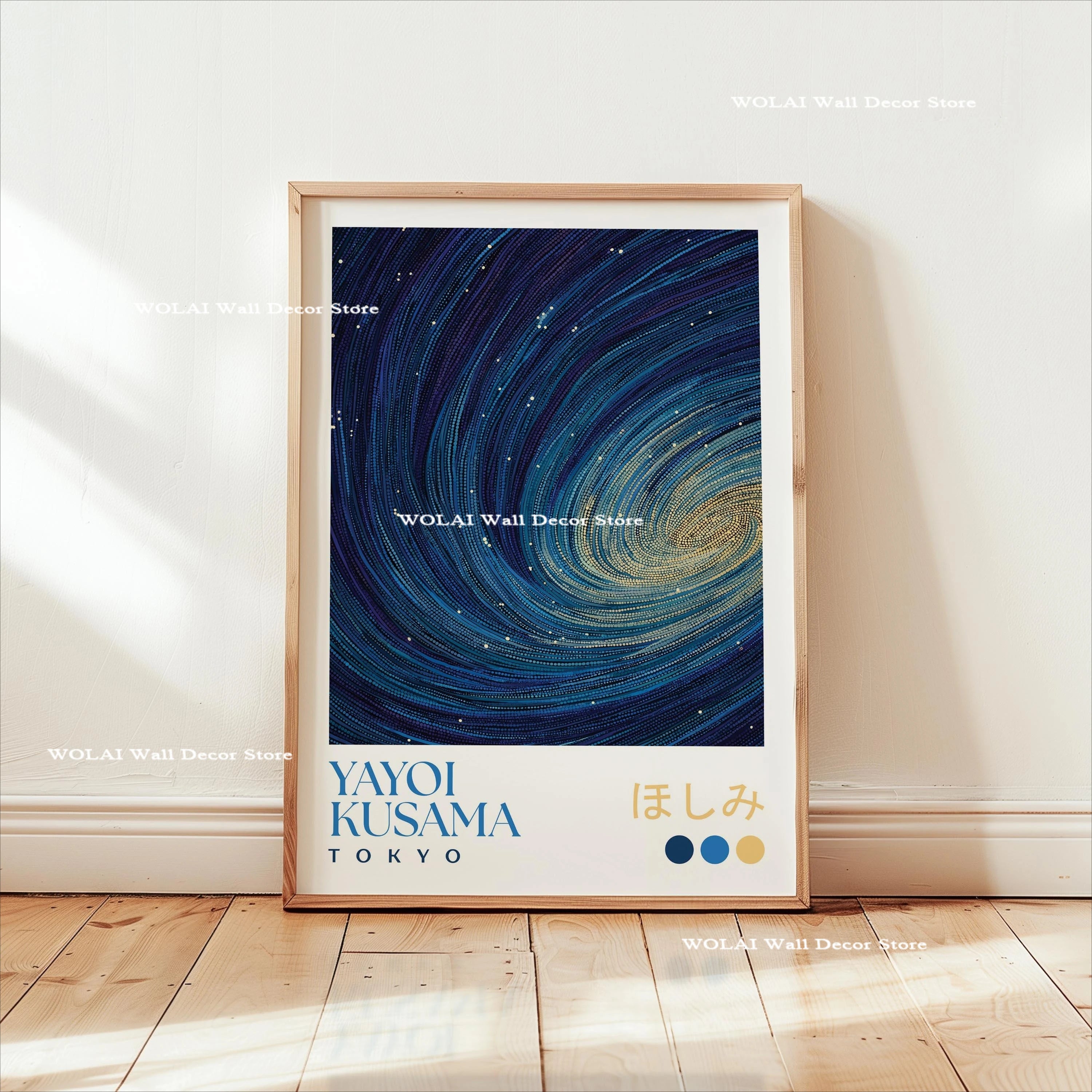 Yayoi Kusama Koi Fish Jellyfish Animal Canvas Prints Japanese Hokusai Giant Wave Wall Art Posters for Living Room Home Decor