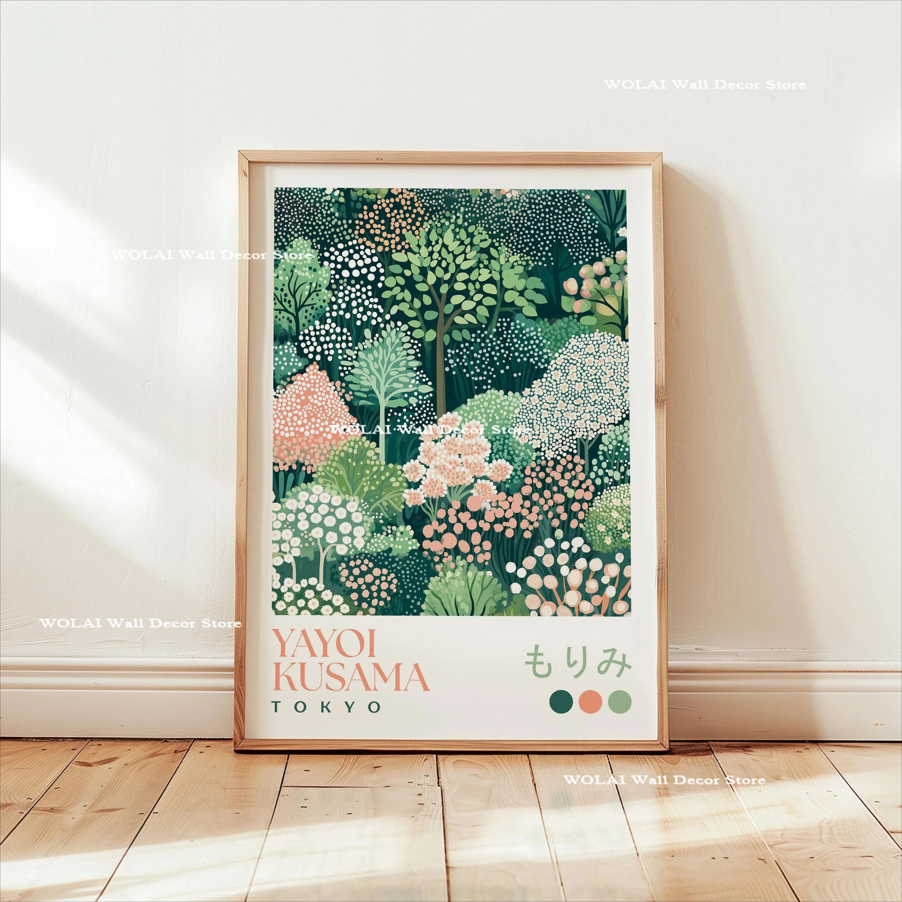 Yayoi Kusama Koi Fish Jellyfish Animal Canvas Prints Japanese Hokusai Giant Wave Wall Art Posters for Living Room Home Decor