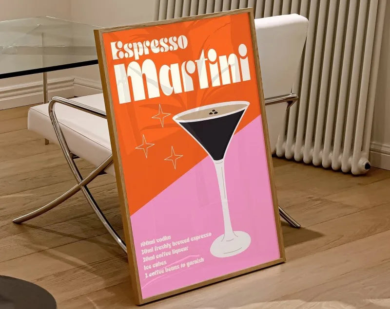 Sangria Drink Negroni Canvas Painting Club Bar Shop Home Decoration Cartoon Fruit Juice Mojito Aperol Spritz Posters and Prints