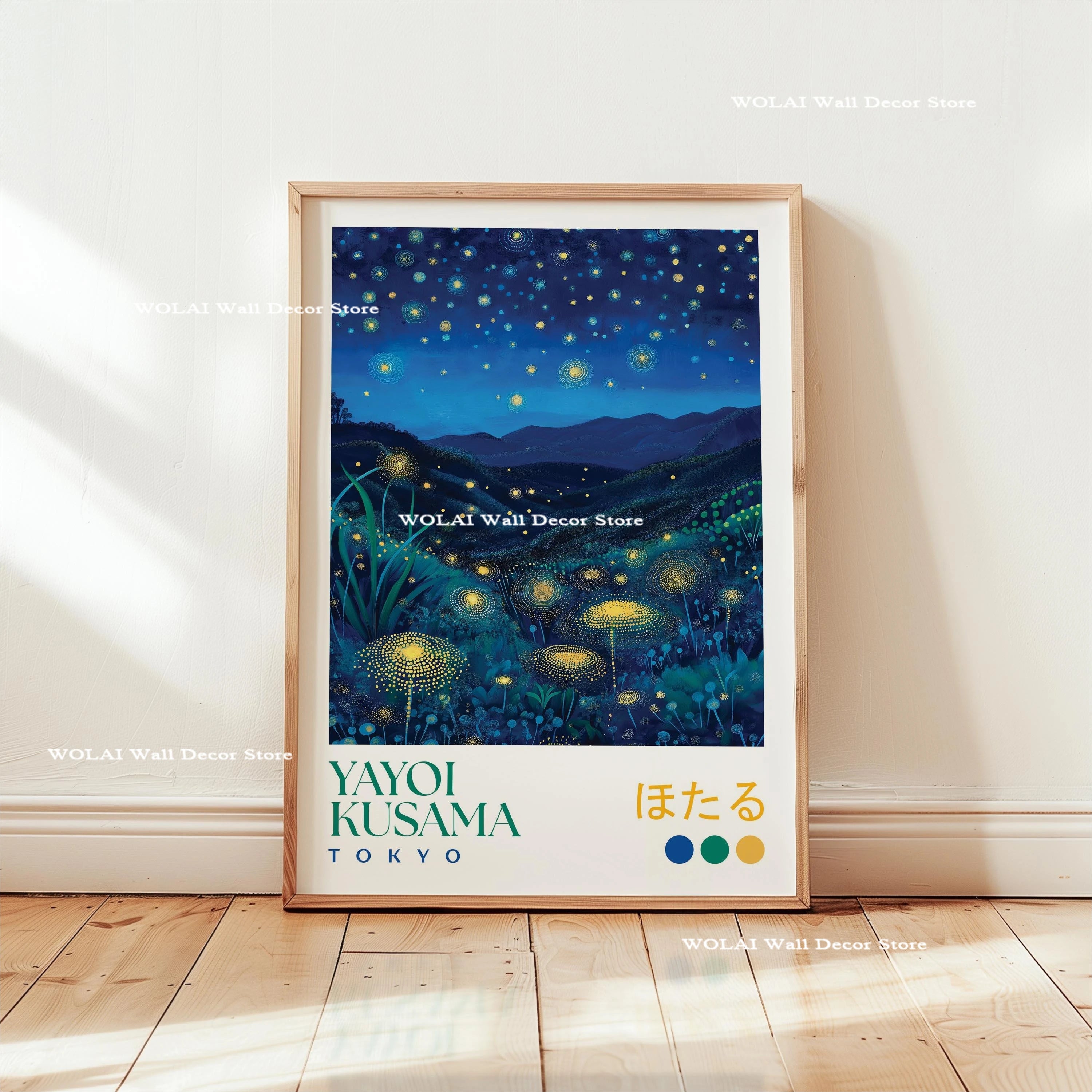 Yayoi Kusama Koi Fish Jellyfish Animal Canvas Prints Japanese Hokusai Giant Wave Wall Art Posters for Living Room Home Decor