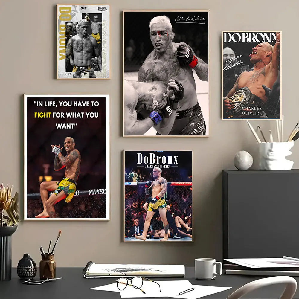 Charles Oliveira Poster Room Vintage Modern Wall Art Painting Print Decoration Mural Home Office Decor Gift
