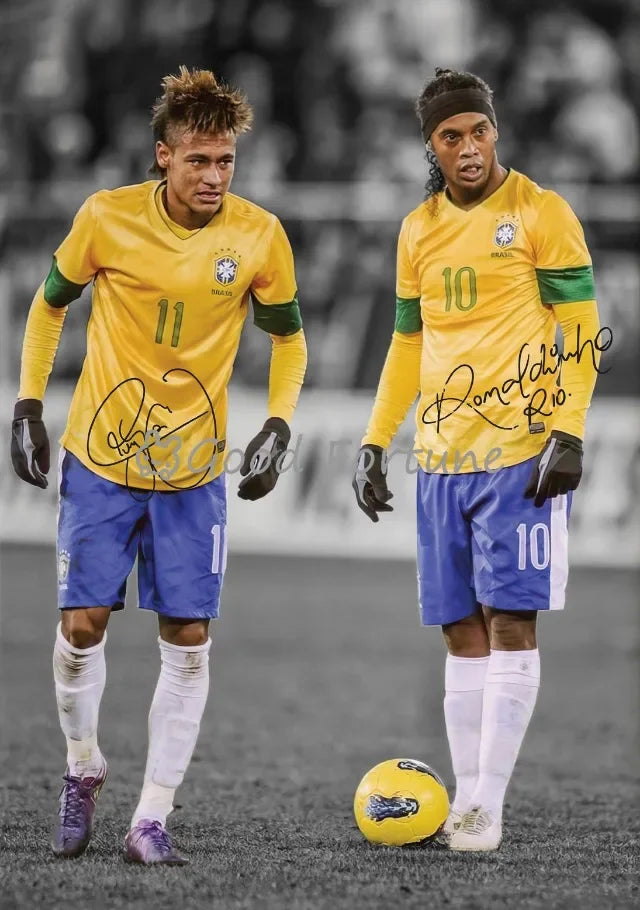 Soccer Star Posters Canvas Print Wall Art for Living Room Home Decor Gifts