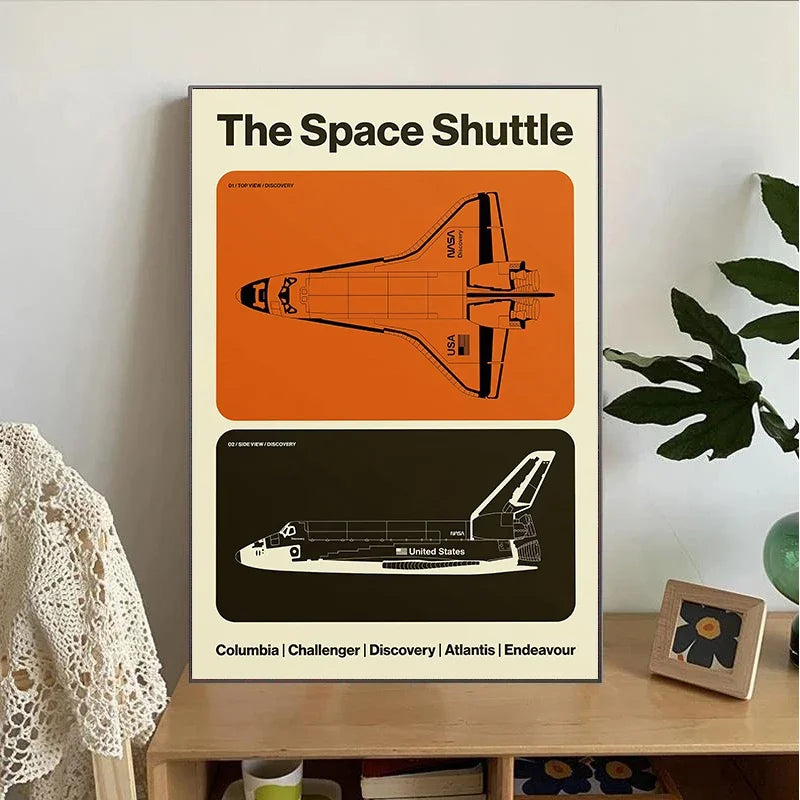 Minimalist Iconic Aviation Supersonic 2.04 Jet Contemporary Poster and Prints Canvas Painting Wall Art Pictures Home Decor