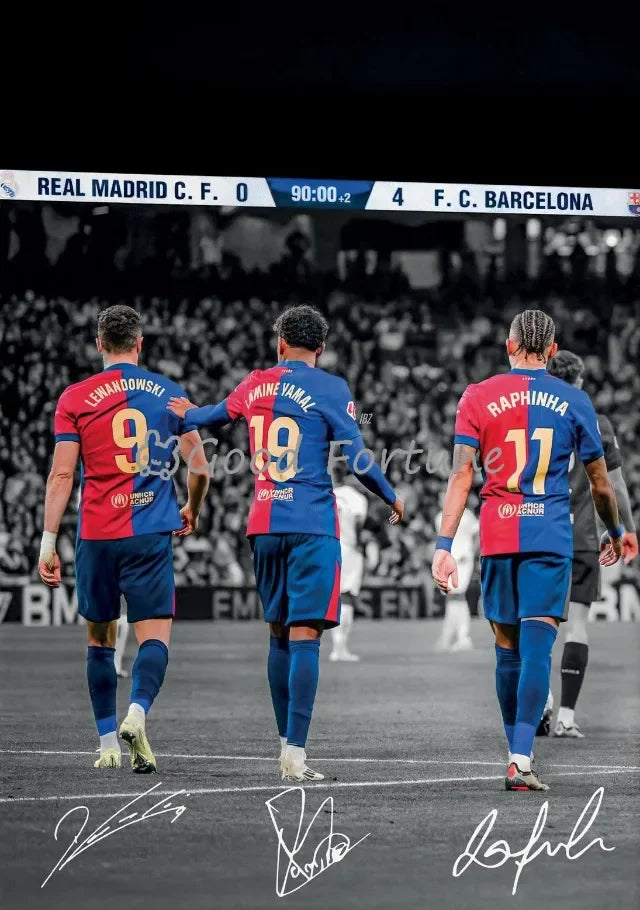 Soccer Star Posters Canvas Print Wall Art for Living Room Home Decor Gifts