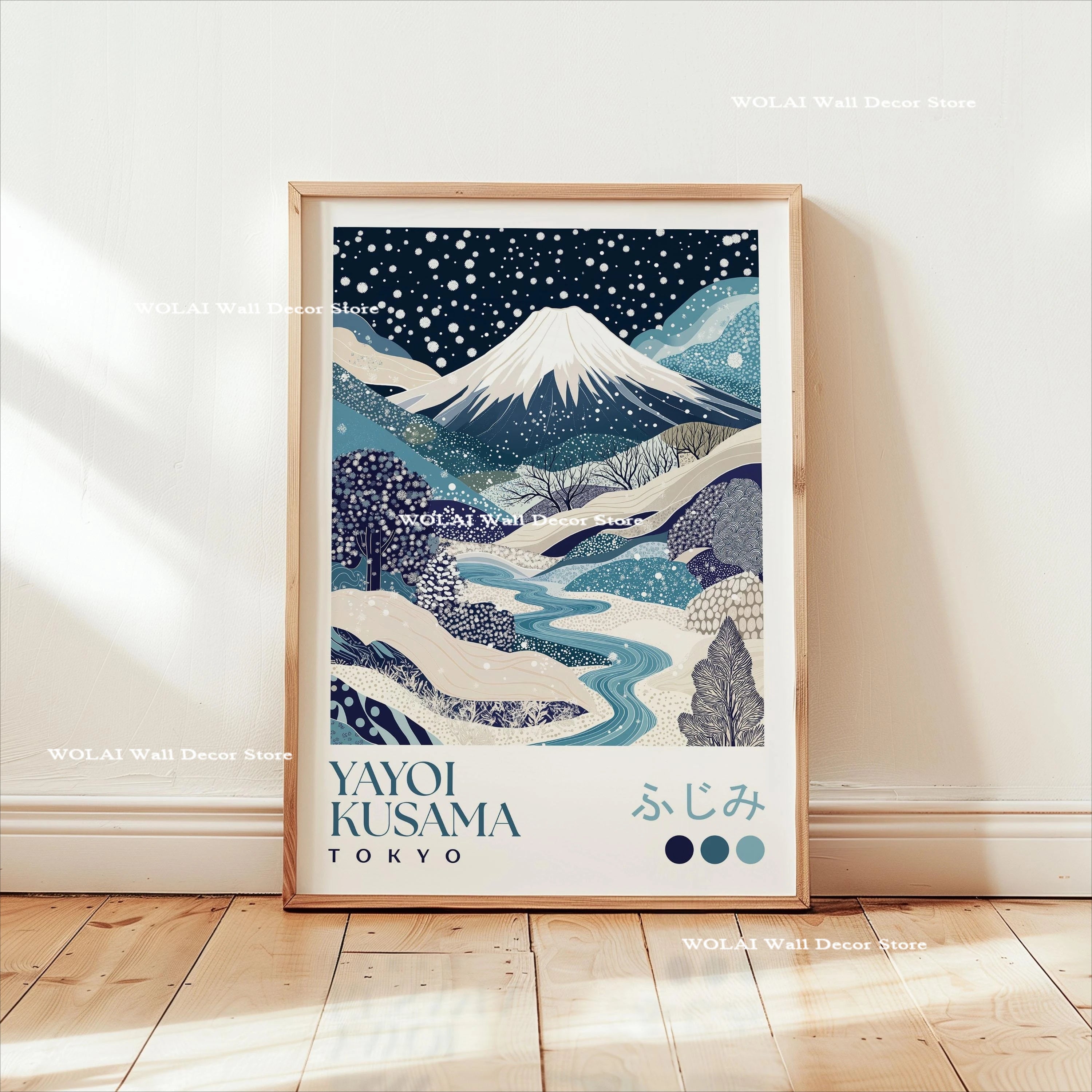 Yayoi Kusama Koi Fish Jellyfish Animal Canvas Prints Japanese Hokusai Giant Wave Wall Art Posters for Living Room Home Decor