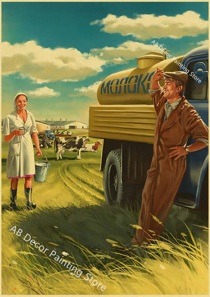 Vintage Stalin USSR CCCP Poster Poster Aesthetic Prints and Posters Wall Art Retro Painting Home Room Cafe Club Dorm Wall Decor