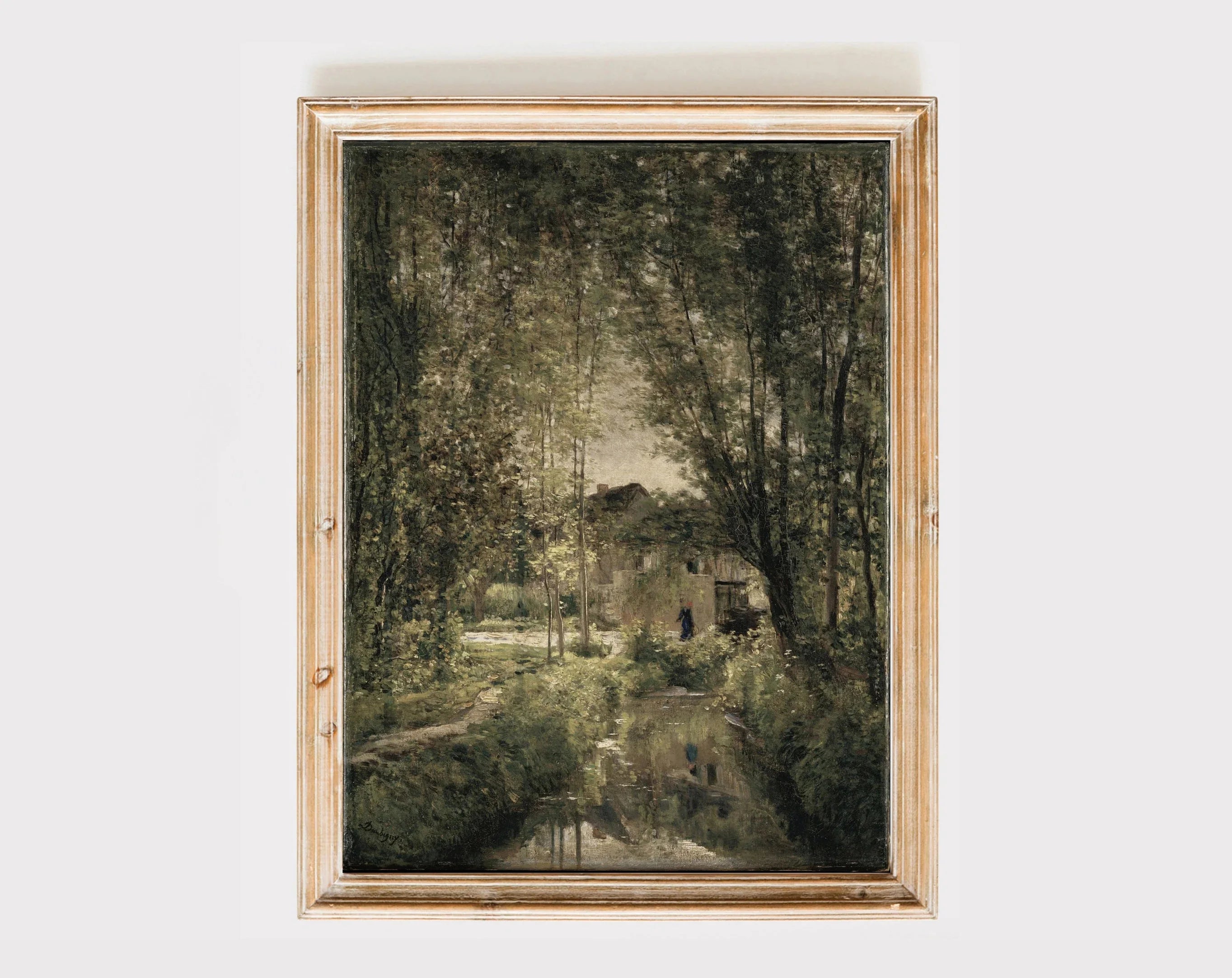 Vintage Countryside Wall Art Print Retro Rustic Spring Natural Views Canvas Painting Landscape Poster Picture Home Decor