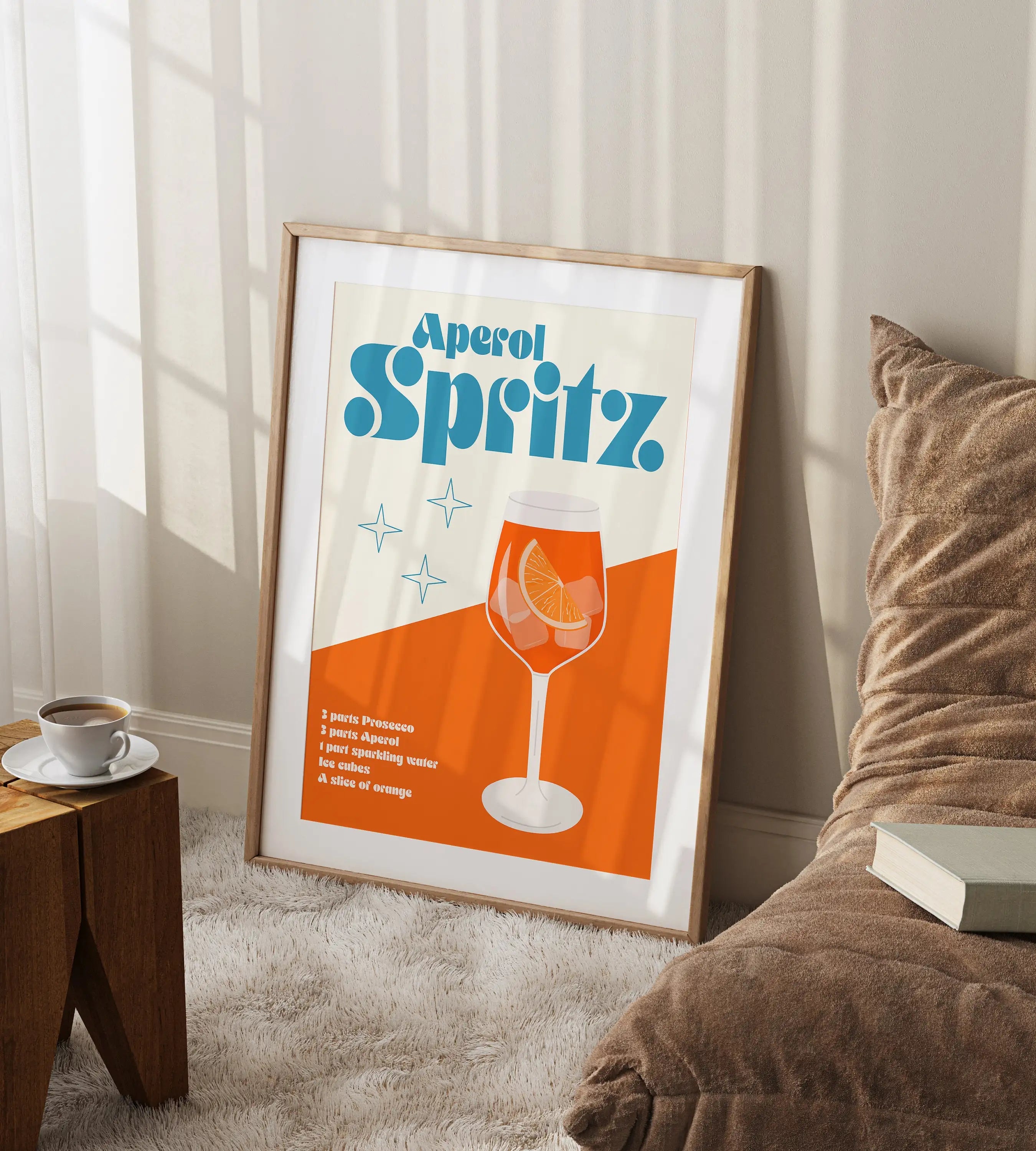 Sangria Drink Negroni Canvas Painting Club Bar Shop Home Decoration Cartoon Fruit Juice Mojito Aperol Spritz Posters and Prints