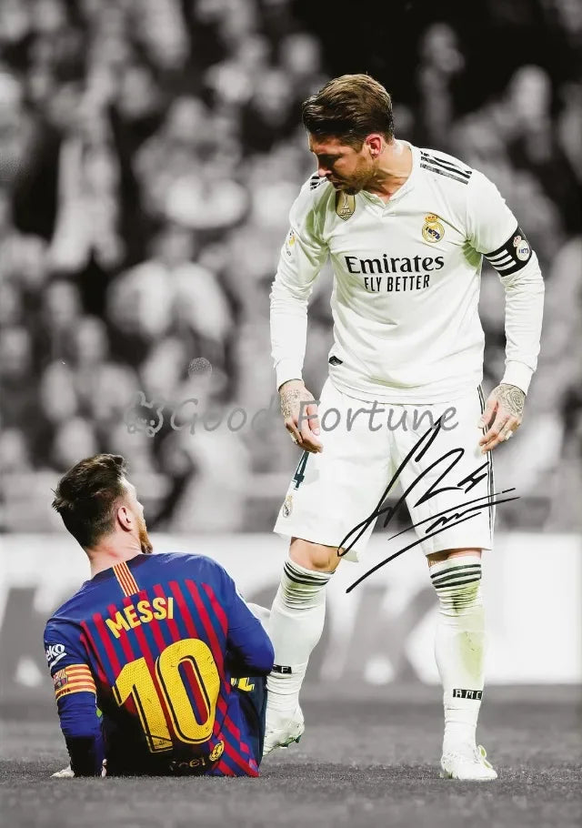 Soccer Star Posters Canvas Print Wall Art for Living Room Home Decor Gifts