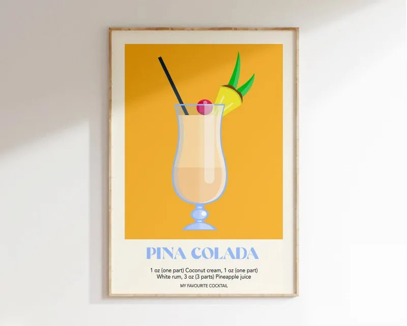 Sangria Drink Negroni Canvas Painting Club Bar Shop Home Decoration Cartoon Fruit Juice Mojito Aperol Spritz Posters and Prints