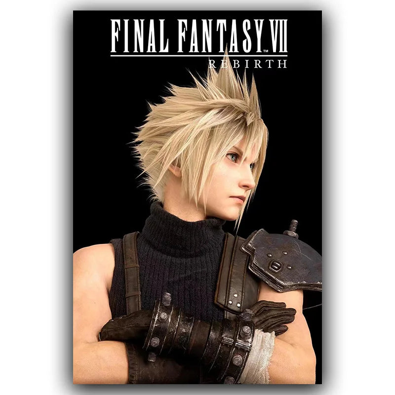 F-Final Fantasy Poster T-Tafa Cloud Sephiroth Game Anime Poster Canvas Wall Painting Home Living Room Game Room Garage Wall Art