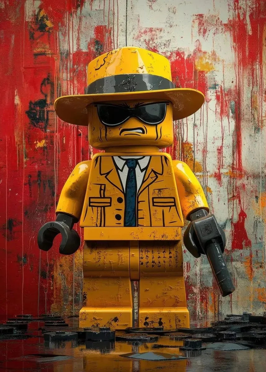 Cartoon Abstract Fun Various Occupations L-Legos Posters Canvas Prints Wall Art Picture for Home Room Children's Room Decoration