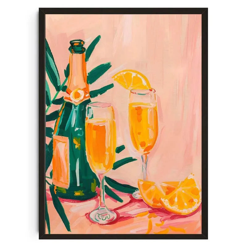 Vintage Dining Fruit Orange Avocado Tomato Coffee Posters and Prints Canvas Painting Wall Art Picture for Food Kitchen Decor