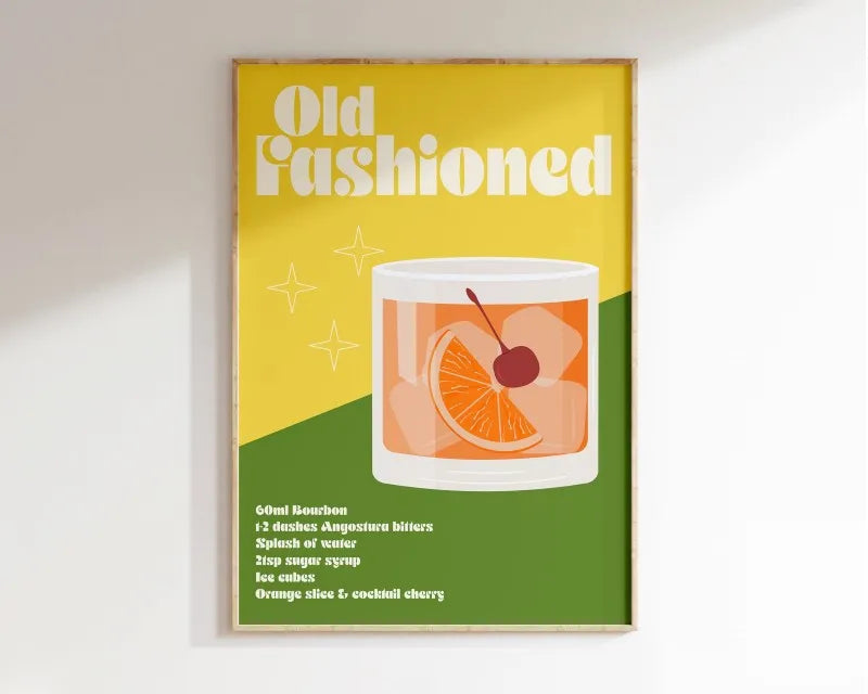 Sangria Drink Negroni Canvas Painting Club Bar Shop Home Decoration Cartoon Fruit Juice Mojito Aperol Spritz Posters and Prints