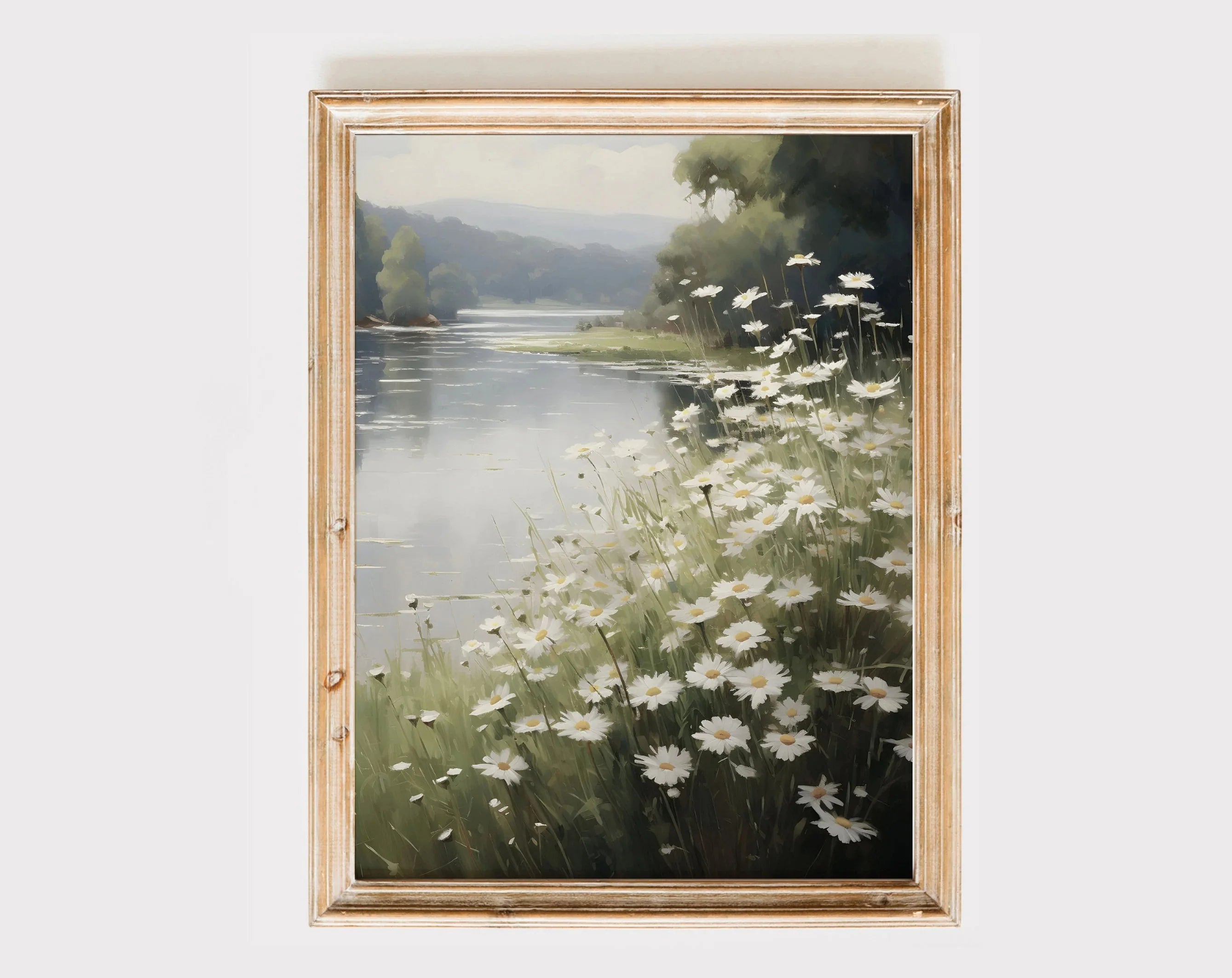 Vintage Countryside Wall Art Print Retro Rustic Spring Natural Views Canvas Painting Landscape Poster Picture Home Decor